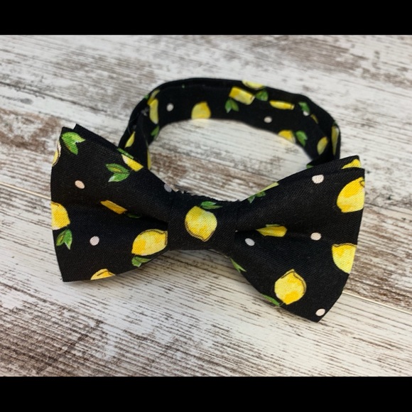 Easter bow tie fruit bow tie easter gift lemon bow tie black bow tie graduation - Picture 3 of 5